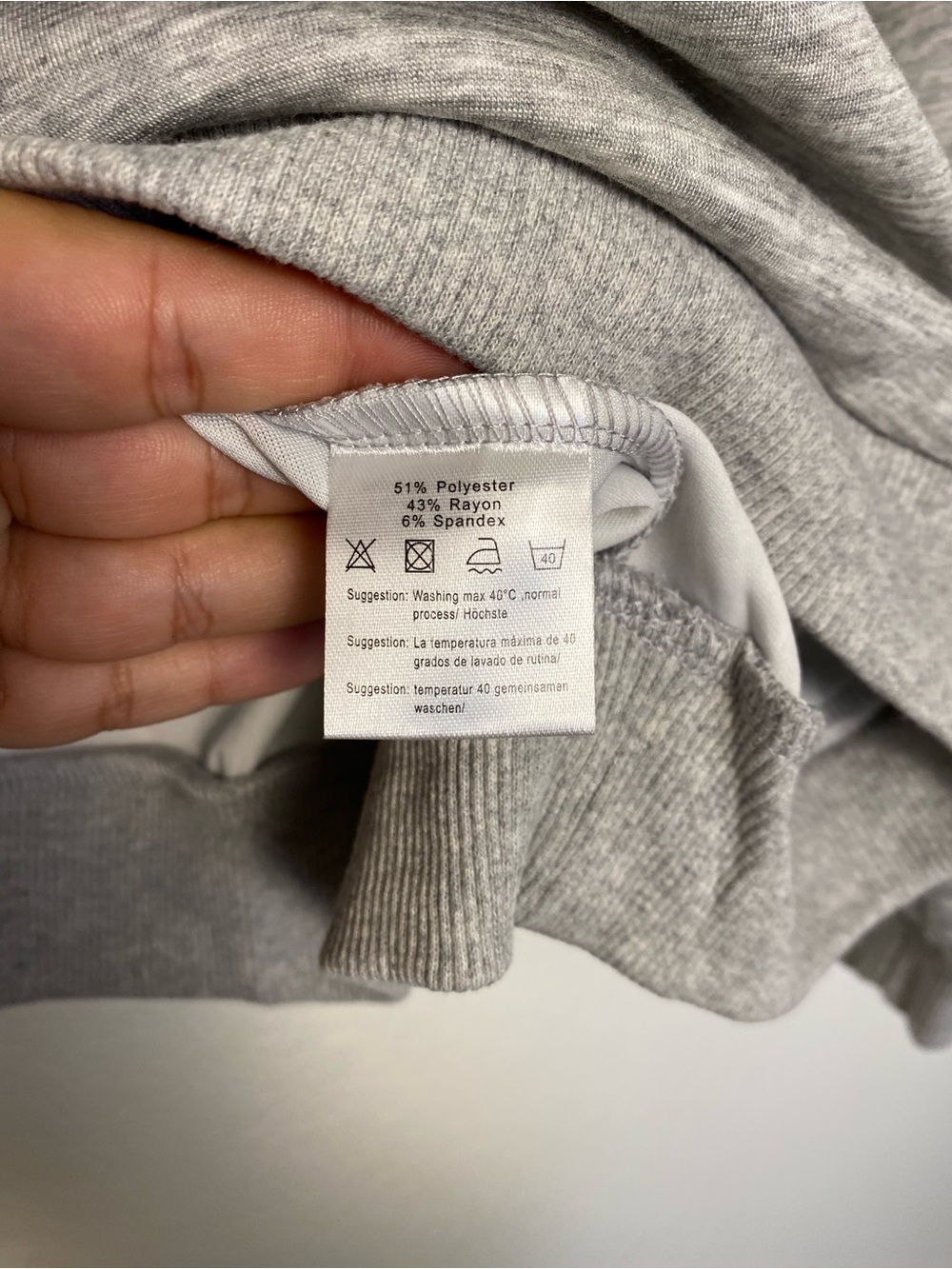 NWT Pinspark Matching Sweatshirt & Shorts Set Heather Gray Lounge Set Size Large - Picture 4 of 12